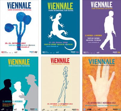 Plakate der Viennale 2007 bis 2012