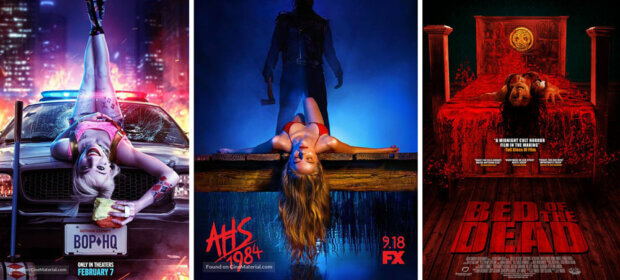 Poster zu „Birds of Prey“, „American Horror Story“ und „Bed of the Dead“