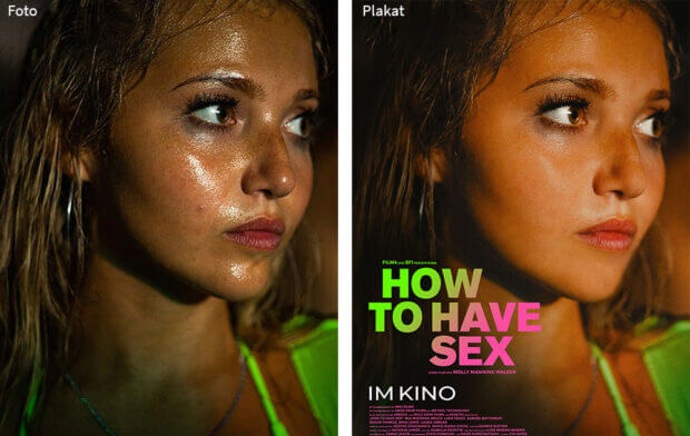 Schweißreduktion beim Plakat von „How to Have Sex“